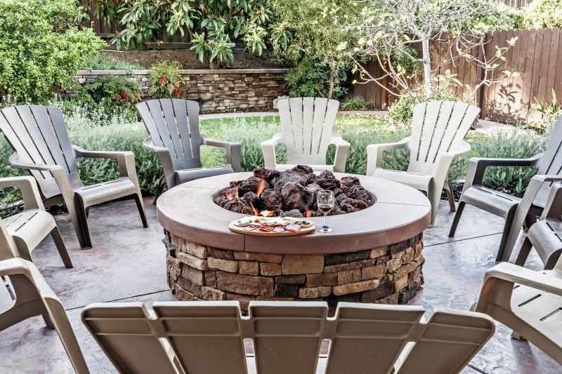 Outdoor Fire Pit with Seating
