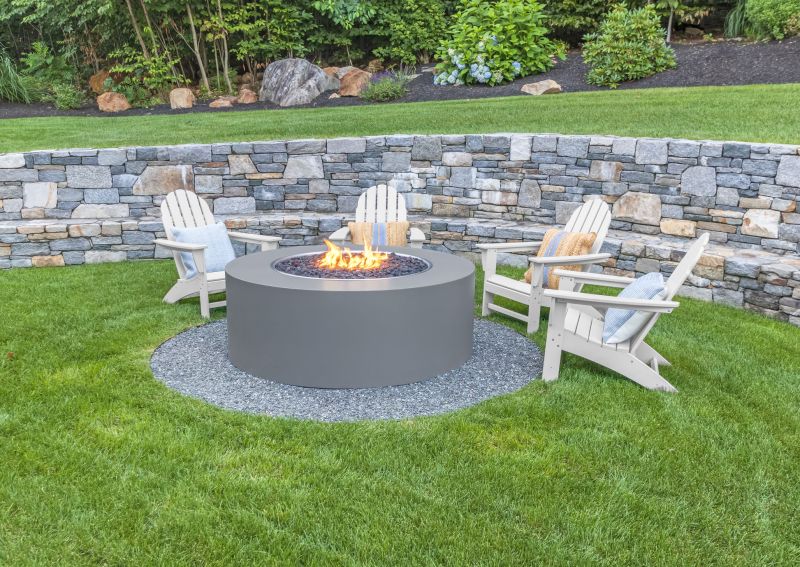 Concrete Fire Pit Installation
