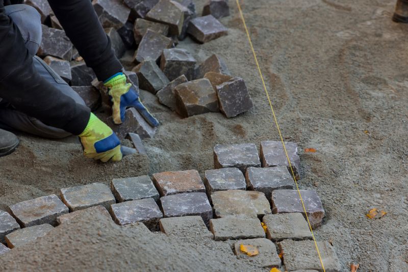 Limestone Patio Installation in Boston, MA